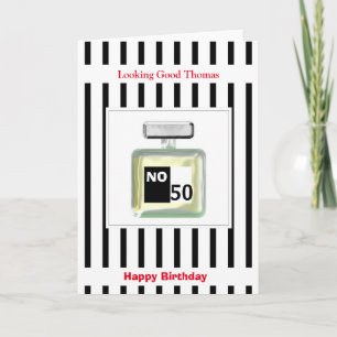 Man's Personalized Birthday Karte