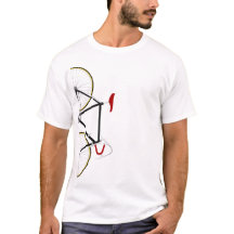 Mans Vintage-Rad-T-Shirt Auf Dein Rad.