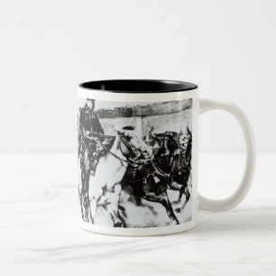 Mansarde holt in Billy das Kind, 1880 Zweifarbige Tasse