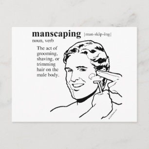 MANSCAPING POSTKARTE