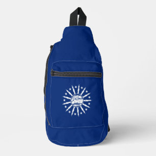 Manschettenknöpfe mit Flagge von Buffalo, New York Crossbody Bag