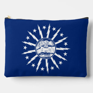 Manschettenknöpfe mit Flagge von Buffalo, New York Zubehörtasche