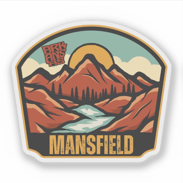 Mansfield, Arkansas Aufkleber (Vorderseite)