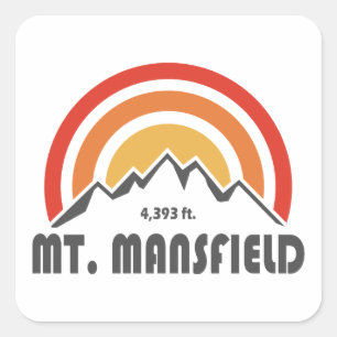 Mansfield Quadratischer Aufkleber