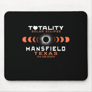 Mansfield Texas Eclipse 2024 Totale Sonnenfinstern Mousepad