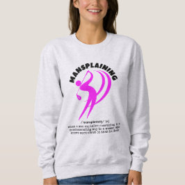 MANSPLAINING Funny Women's Golf Sweatshirt