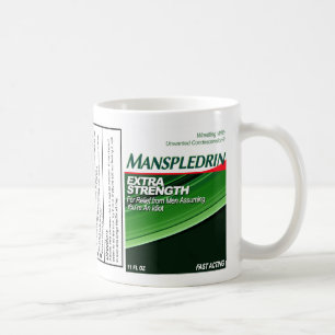Manspledrin-Tasse   Mansplaining Relief for Femini Kaffeetasse