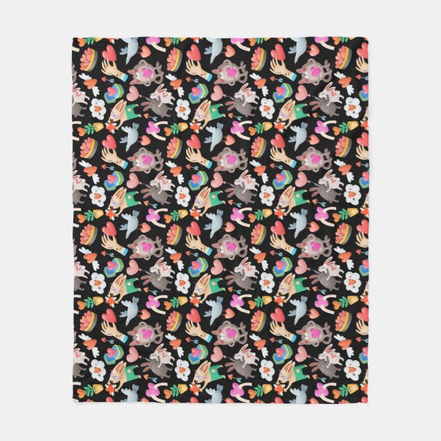 Manta de forro polar San Valentín Fleecedecke (Vorderseite)