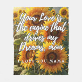 Manta de Girasoles para Mamá Fleecedecke