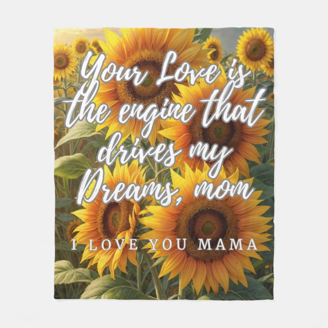 Manta de Girasoles para Mamá Fleecedecke (Vorderseite)