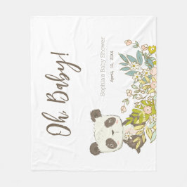 Manta polar Baby Shower Panda Fleecedecke
