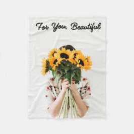 Manta polar Girasoles Fleecedecke