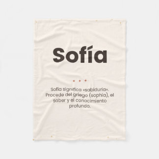 Manta polar personalizada: nombre y su significado fleecedecke