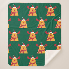 Manta Polar "Reno Nariz Roja" Sherpadecke