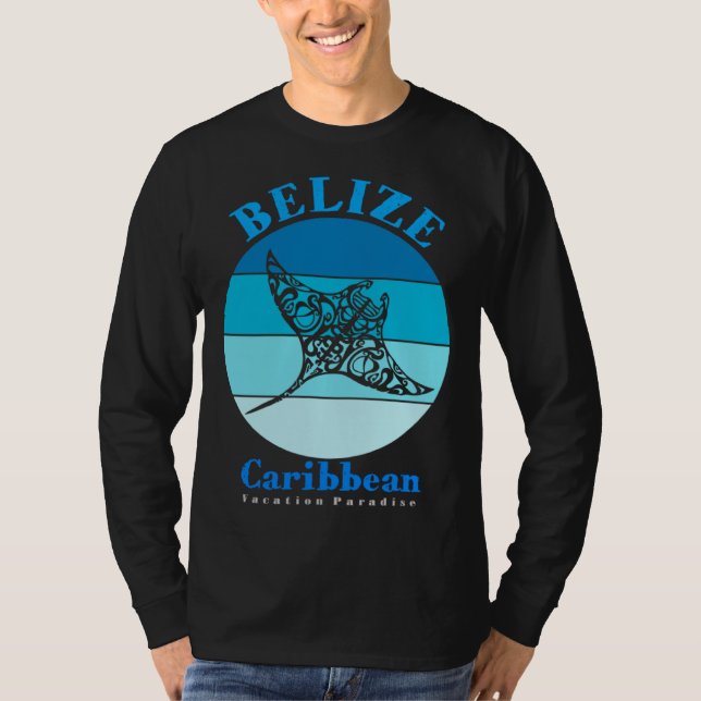 Manta Ray Belize Ocean T-Shirt (Vorderseite)