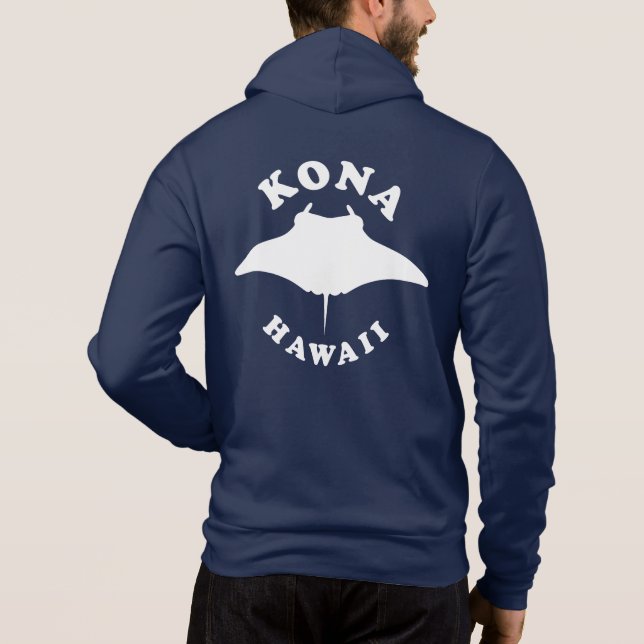 Manta Ray Diving in Kona, Hawaii Hoodie (Rückseite)