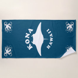 Manta Ray Diving in Kona, Hawaii Strandtuch