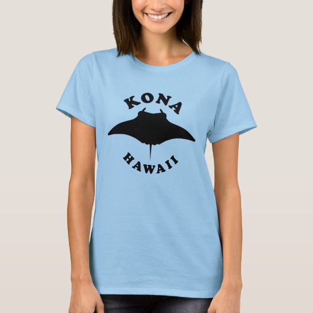 Manta Ray Diving in Kona, Hawaii T-Shirt (Vorderseite)