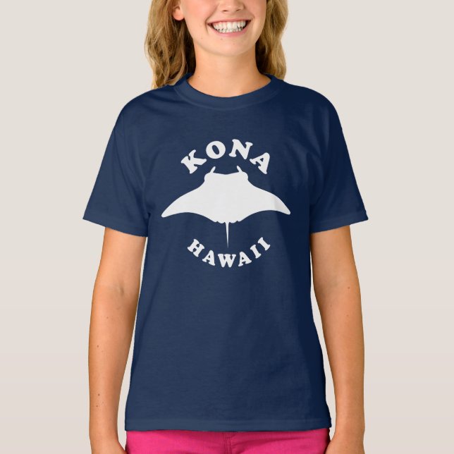 Manta Ray Diving in Kona, Hawaii T-Shirt (Vorderseite)