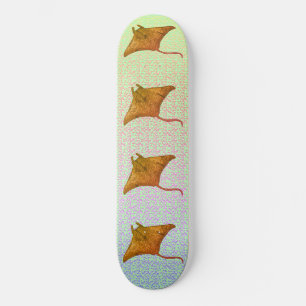 Manta Ray Flammen benutzerdefinierter Name Skatebo Skateboard