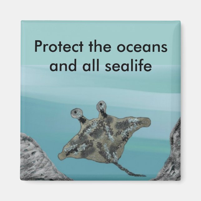 Manta Ray Habitat Protection Magnet (Vorne)