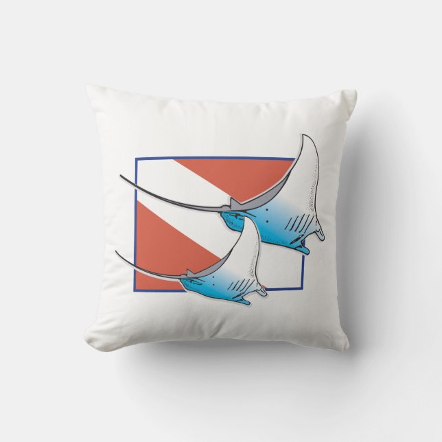 Manta Ray Kissen (Vorderseite)