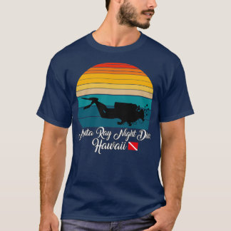 Manta Ray Night Dive Hawaii Diving T-Shirt