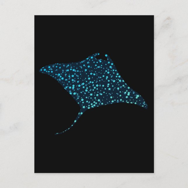 Manta Ray Postcard Postkarte (Vorderseite)