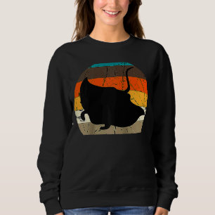 Manta Ray Retro Vintag Stingray Fish Ocean Biolog Sweatshirt