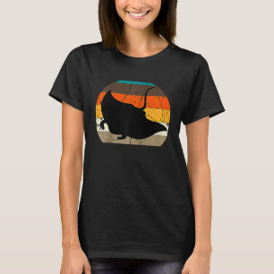 Manta Ray Retro Vintag Stingray Fish Ocean Biolog T-Shirt