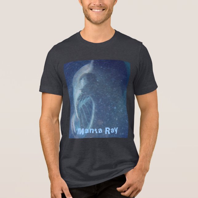 Manta Ray Tri-Blend Shirt (Vorderseite)