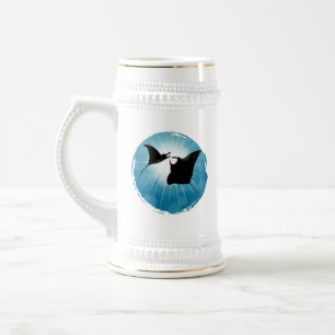 Manta Ray Underwater Aquatic Life Bierglas