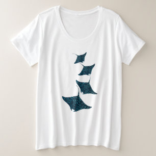 Manta Rays Große Größe T-Shirt