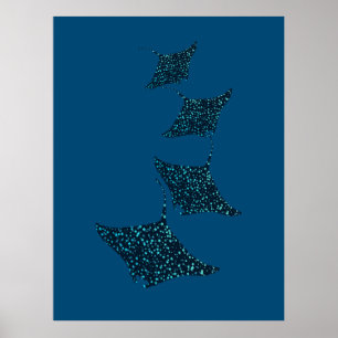 Manta Rays Poster