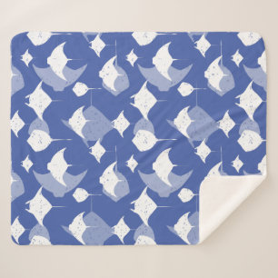 Manta-Rays, Stingrochen, Cooles blaues Weißmeer-Le Sherpadecke