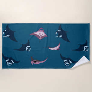Manta Rays Strandtuch