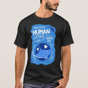 Manta Rochen Kostüm Kleidung Taucher Manta Rochen T-Shirt