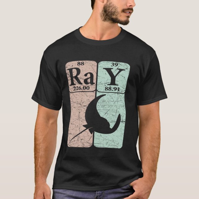 Manta Rochen Periodensystem Elemente Stachelrochen T-Shirt (Vorderseite)