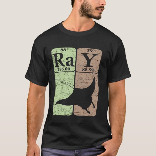 Manta Rochen Periodensystems Elemente Stachelroche T-Shirt (Vorderseite)
