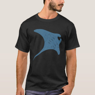 Manta Rochen Vintage Stingray Fisch Mantas Ozean B T-Shirt