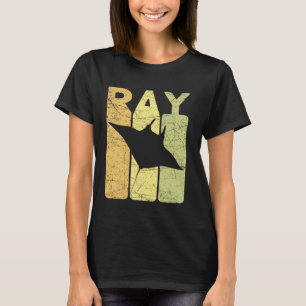 Manta Rochen Vintage Stingray Retro Ozeanologie T-Shirt