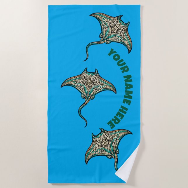 Mantarochen  strandtuch (Vorderseite)