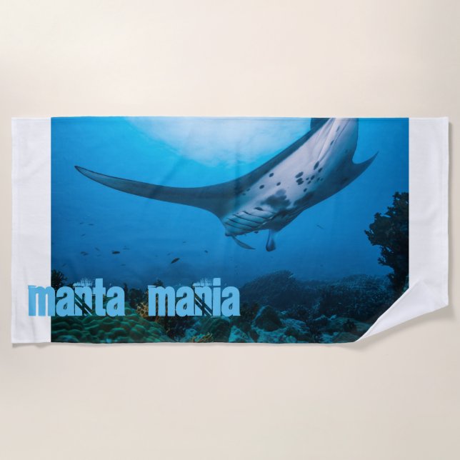 Mantarochen Strandtuch (Vorderseite)