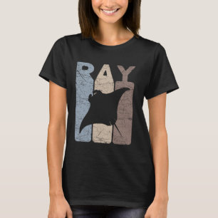 Mantarochen Vintage Stachelrochen Retro Ozeanologi T-Shirt