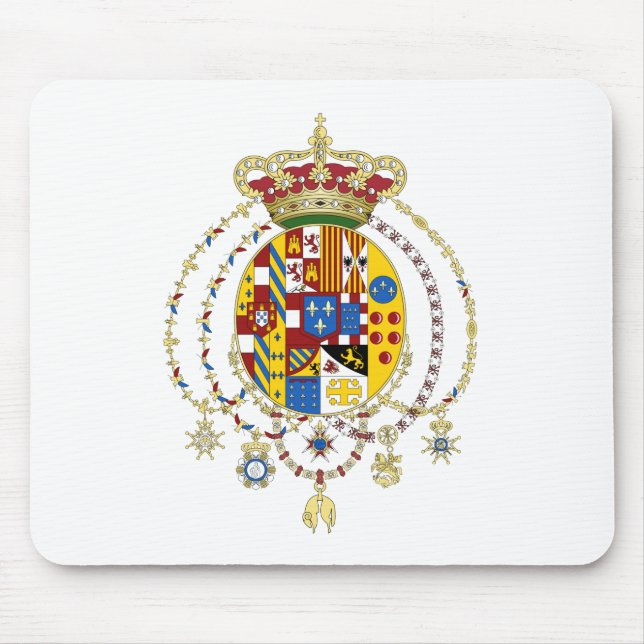 Mantel bewaffnet Königreich von zwei Sicilies Mousepad (Vorne)