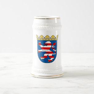 Mantel bewaffnet offizielles Wappenkunde-Symbol Bierglas