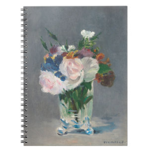 Mantel Blume in einem Kristallvase, c.1882 Notizblock