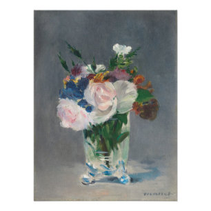 Mantel  Blume in einem Kristallvase, c.1882 Poster