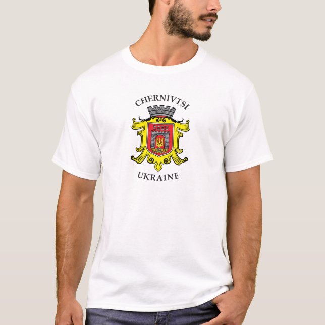 Mäntel von Chernivtsi Stadt, Ukraine T-Shirt (Vorderseite)