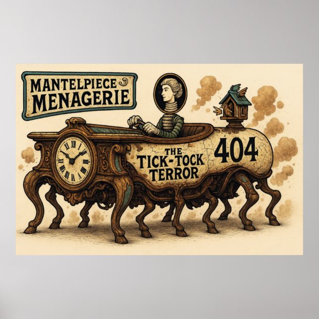 Mantelstück Menagerie (Der Tick-Tock-Fehler) Poster (Vorne)